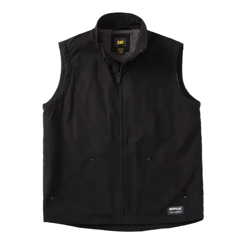 CAT Mens Sherpa Lined Vest (1040044.10158) Black - Image 5