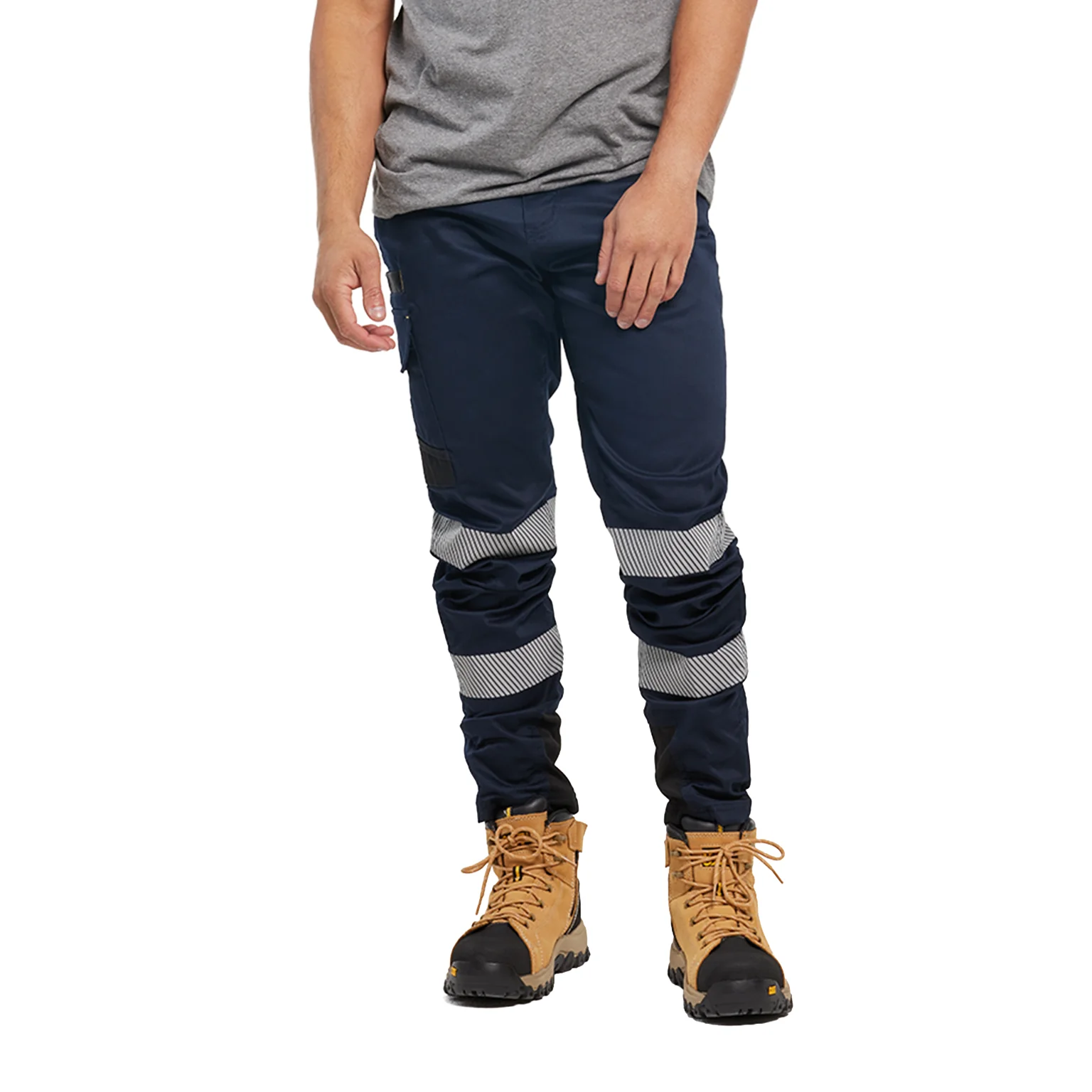 CAT Mens Taped Elite Operator Trousers (1080059) Navy - Image 2