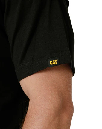 CAT Mens Trademark Logo Tee (1510305.016) Black - Image 3