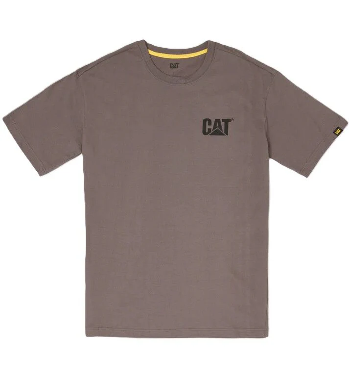 CAT Mens Trademark S/S Tee (W05324) Basalt