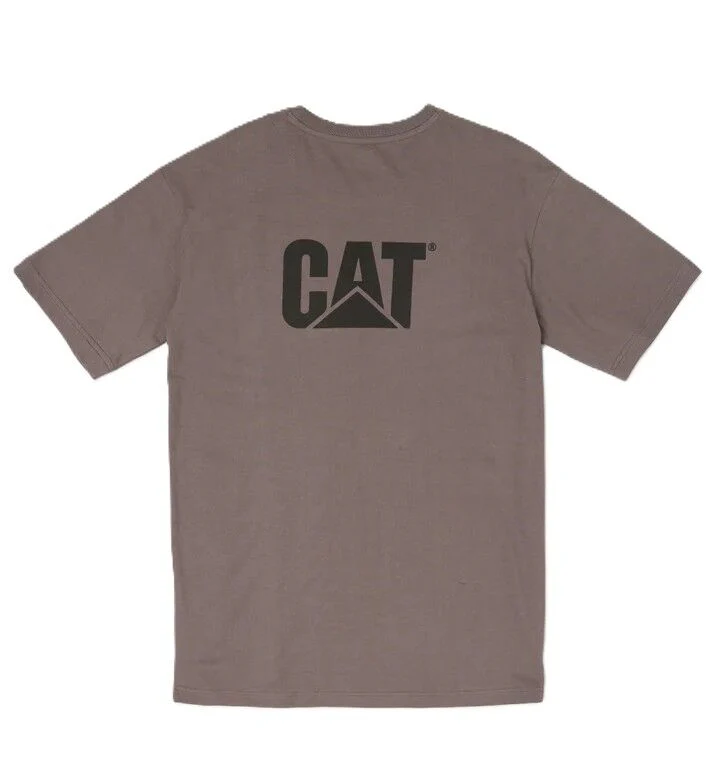 CAT Mens Trademark S/S Tee (W05324) Basalt - Image 2