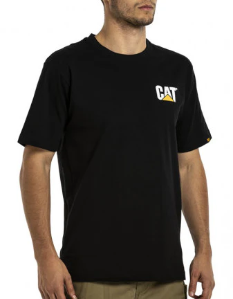 CAT Mens Trademark Tee (PW05324) Black - Image 2