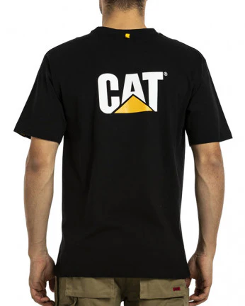 CAT Mens Trademark Tee (PW05324) Black - Image 3