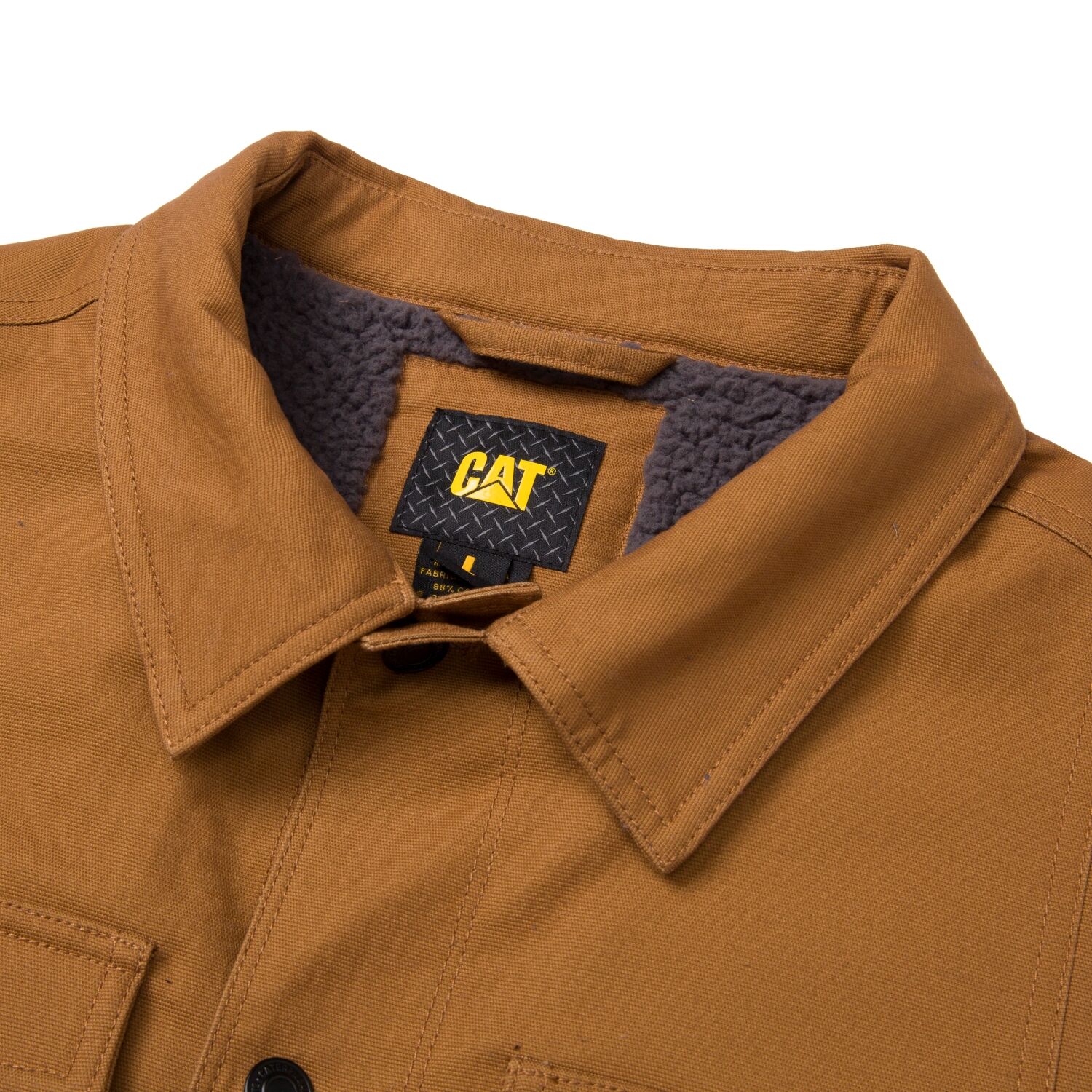 CAT Mens Trucker Jacket (1040042.11768) Bronze - Image 10
