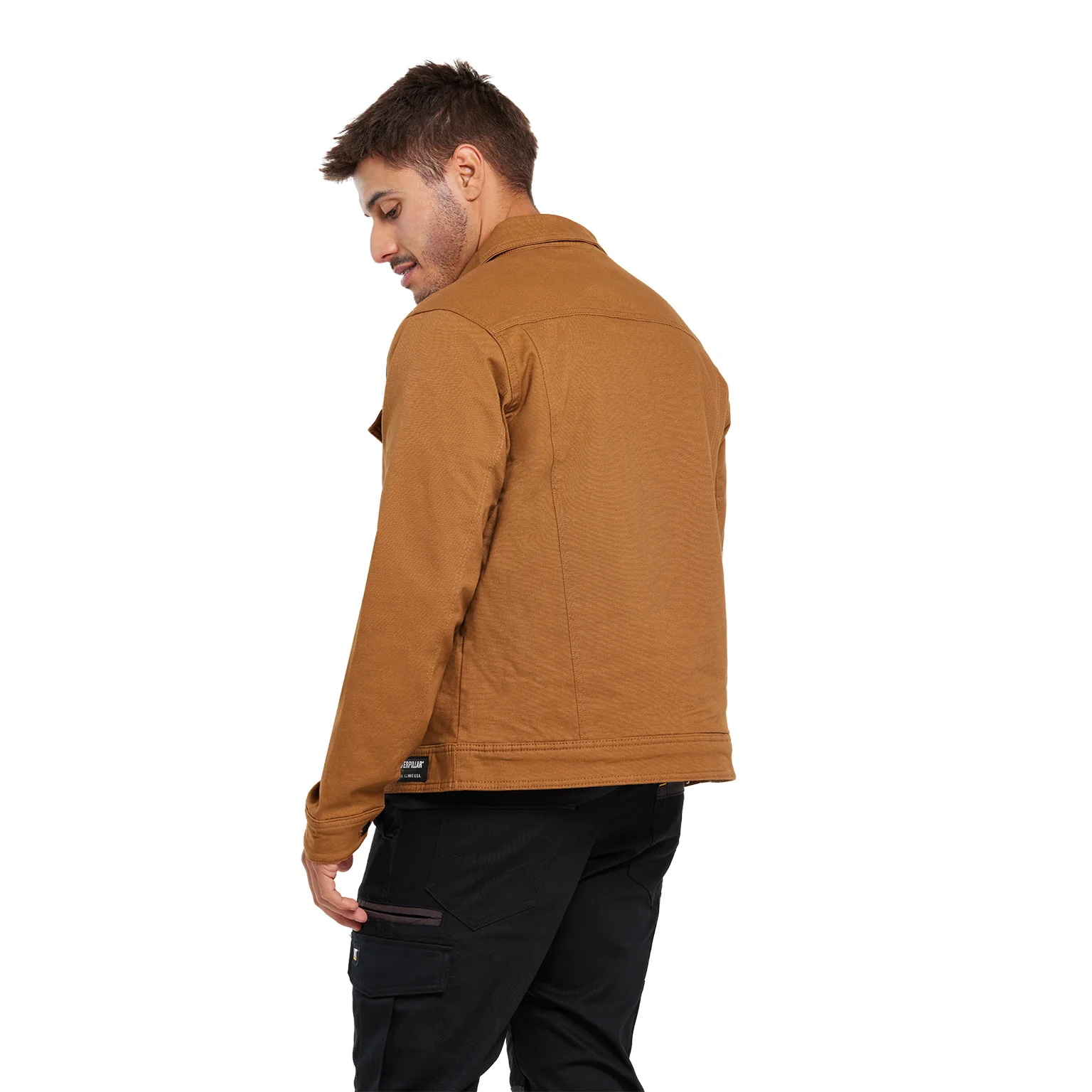 CAT Mens Trucker Jacket (1040042.11768) Bronze - Image 3