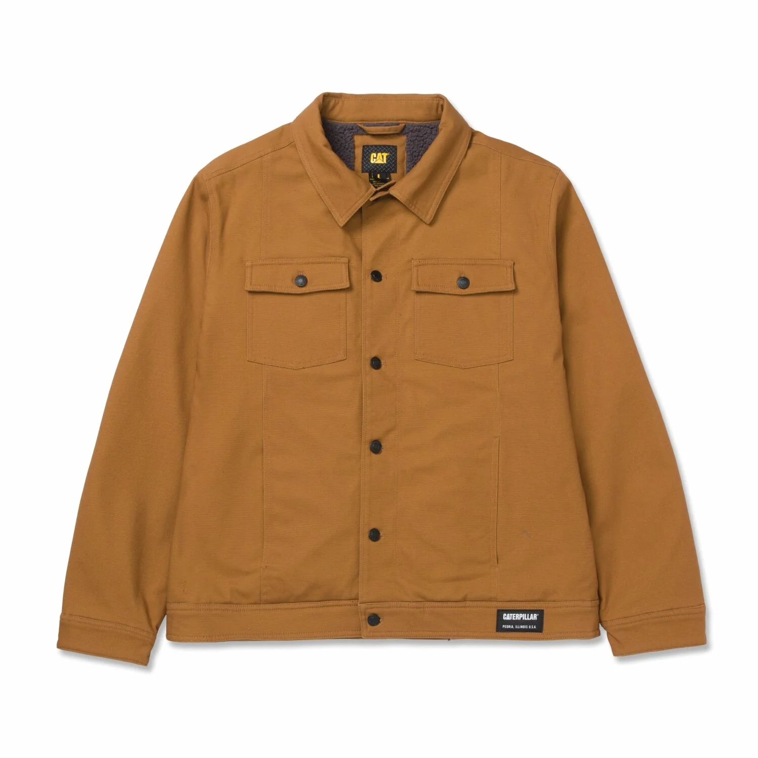 CAT Mens Trucker Jacket (1040042.11768) Bronze - Image 6