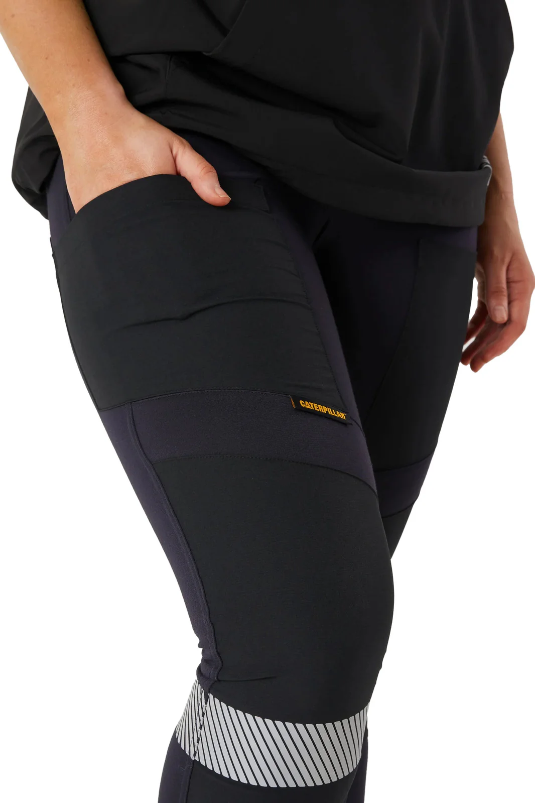 CAT Womens Taped Work Stretch Leggings (1810096) Navy - Image 4