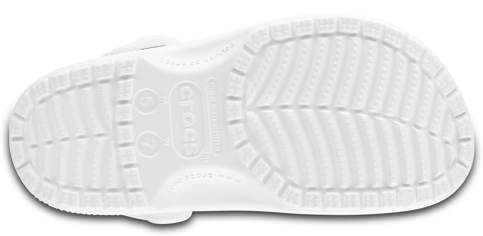 Crocs Unisex Classic Clogs (10001-100) White - Image 5