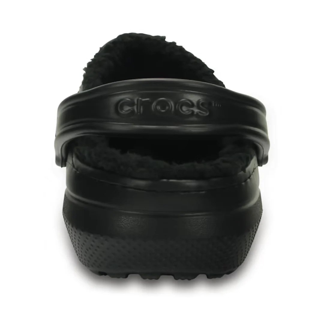 Crocs Unisex Classic Fuzz-Lined Clogs (203591-060) Black - Image 6