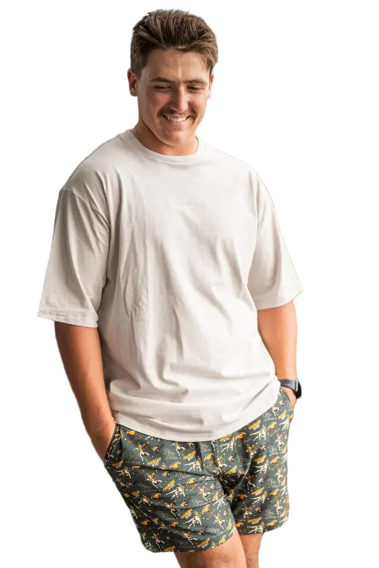Crowbar Mens Iconic Chainsaw Board Shorts (CBBOARDCSG) Heritage Green [GD] - Image 5