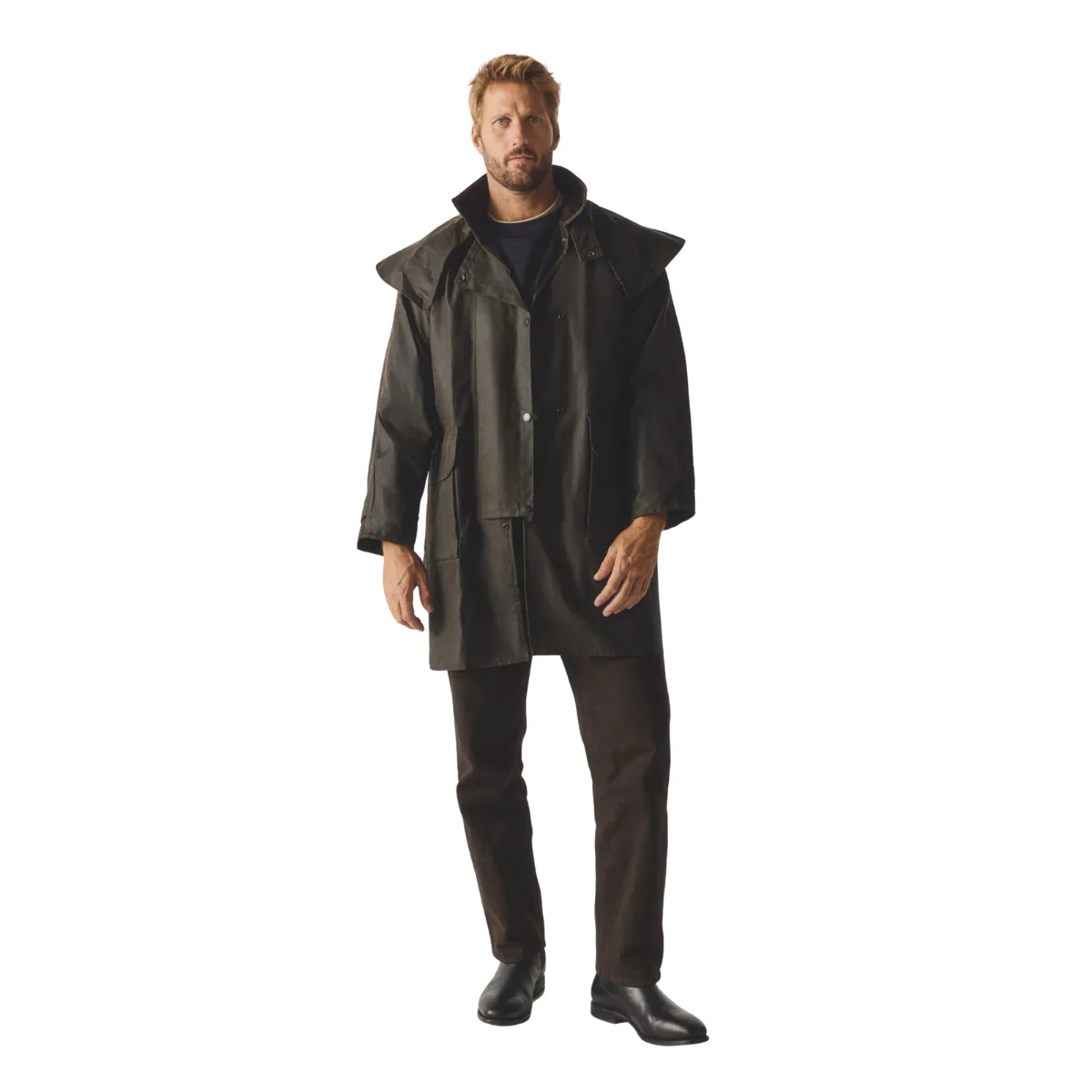 Driza-Bone Mens Ranger Heritage Oilskin Coat (COM2230HW0) Heritage Brown - Image 6