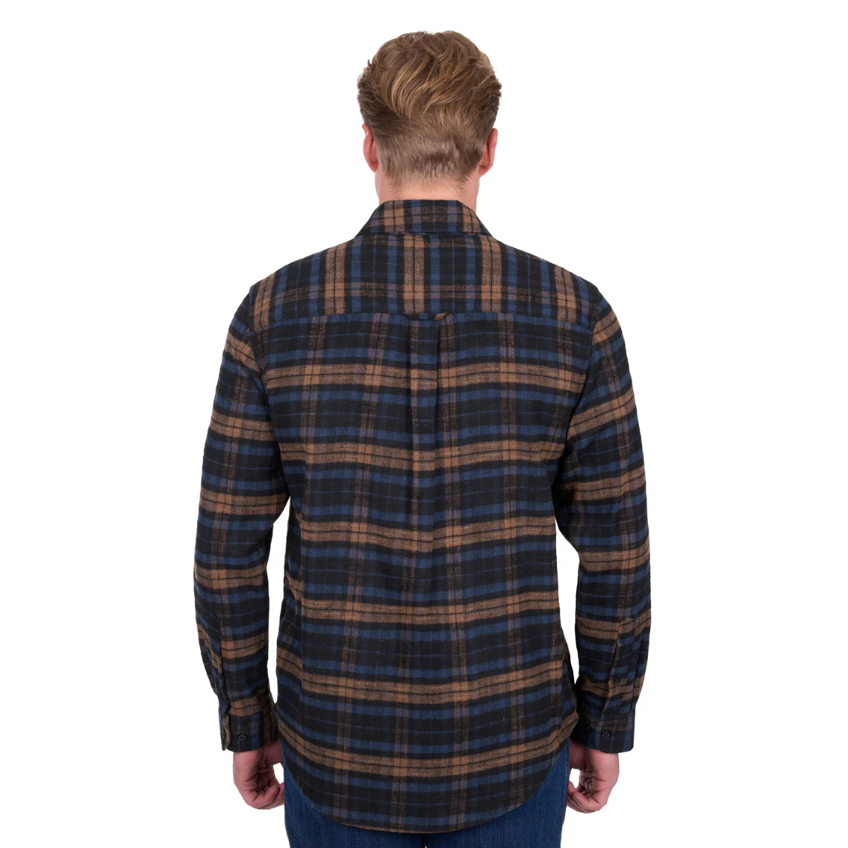 Dux-Bak Mens Hunter L/S Thermal Shirt (D6W1116205) Navy/Dark Tan - Image 3