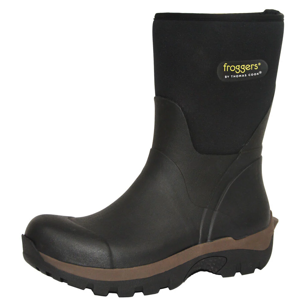 Thomas Cook Mens Froggers Mid Bush Boots (TCP18131) Black - Image 5