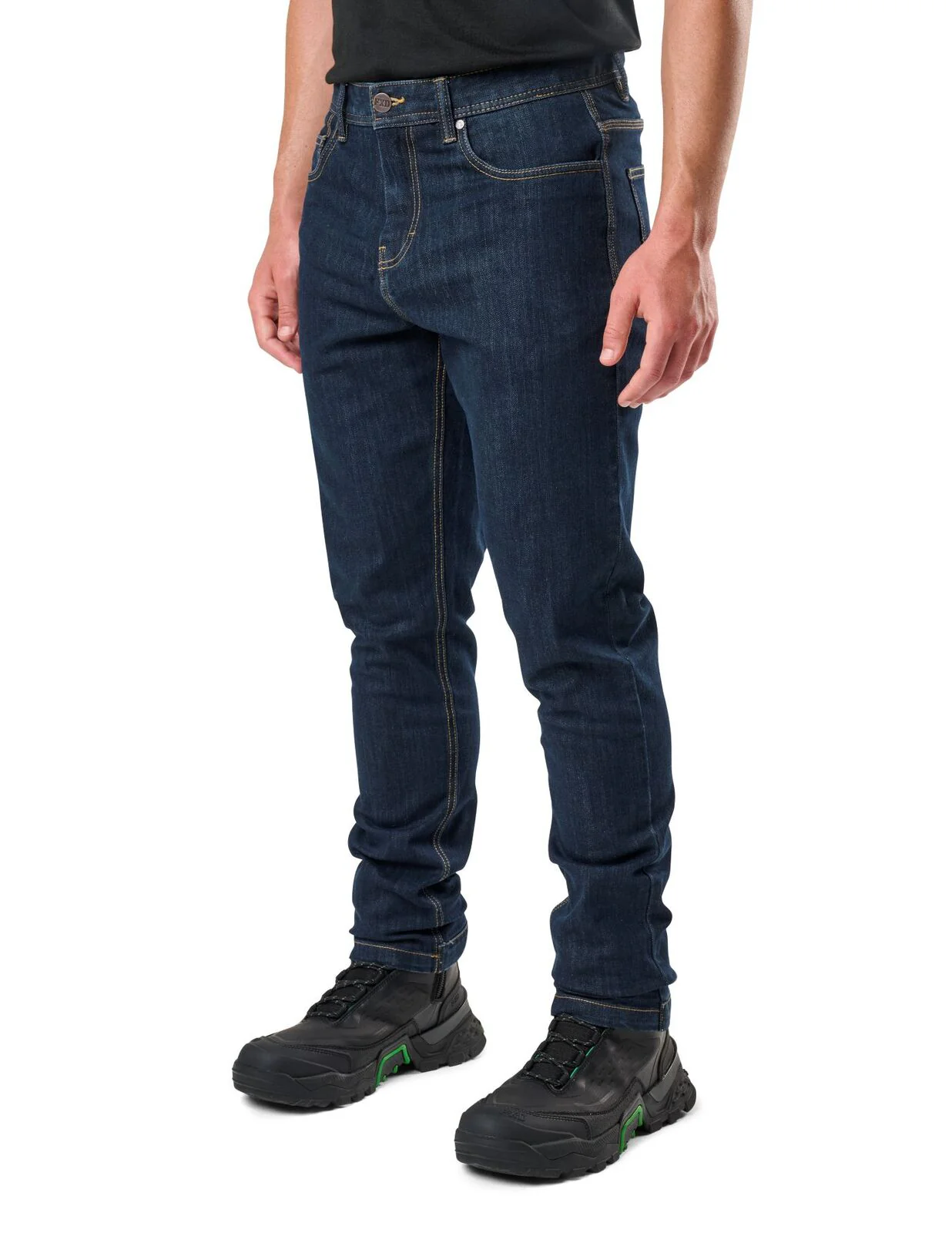 FXD Mens WD-4 Coolmax Stretch Denim Work Pants (FX02406023) Dark Blue - Image 2