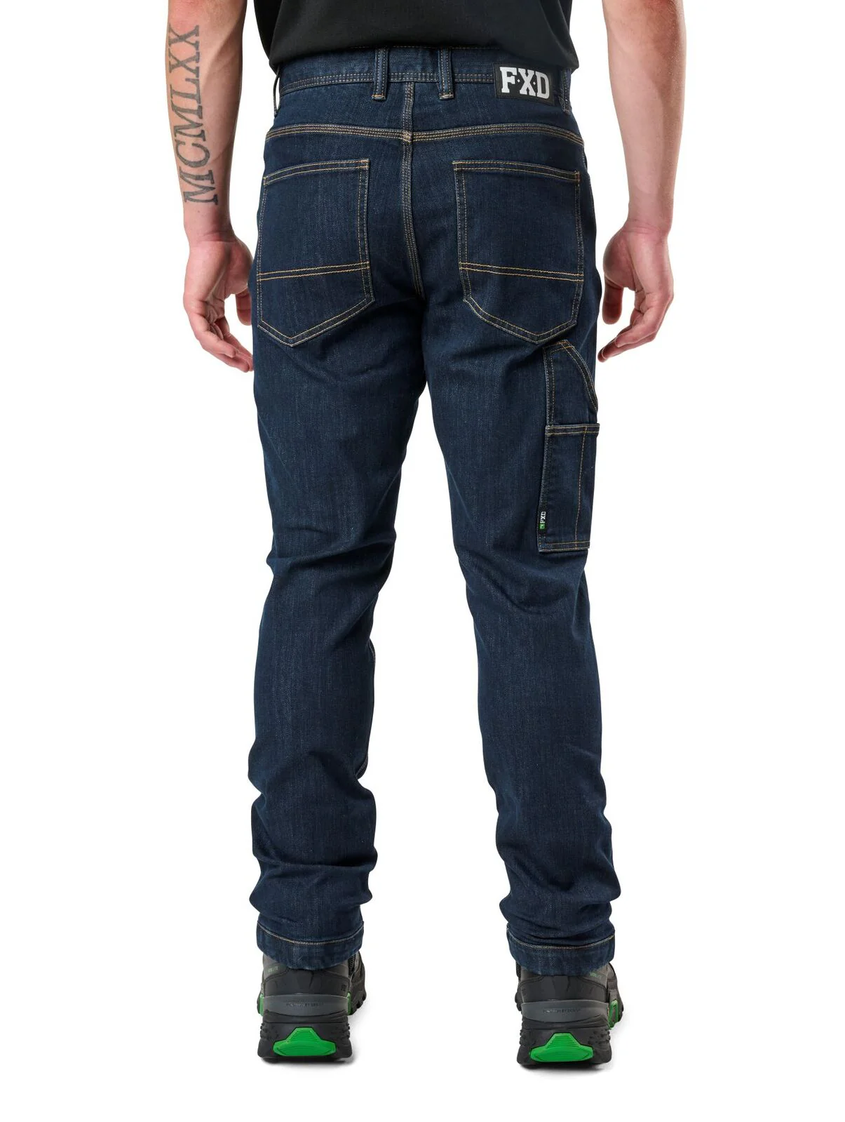 FXD Mens WD-4 Coolmax Stretch Denim Work Pants (FX02406023) Dark Blue - Image 3