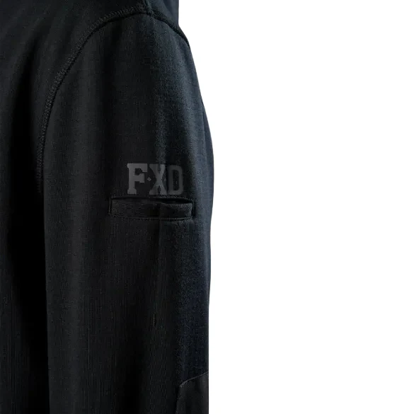FXD Mens WF-3 Zip Through Hoodie (FX02403500) Black - Image 7