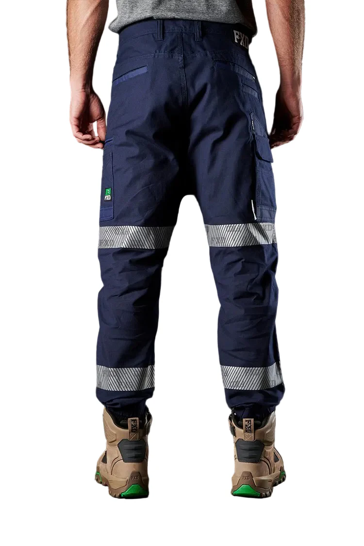 FXD Mens WP-4T Reflective Cuffed Work Pants (FX02106017) Navy - Image 4