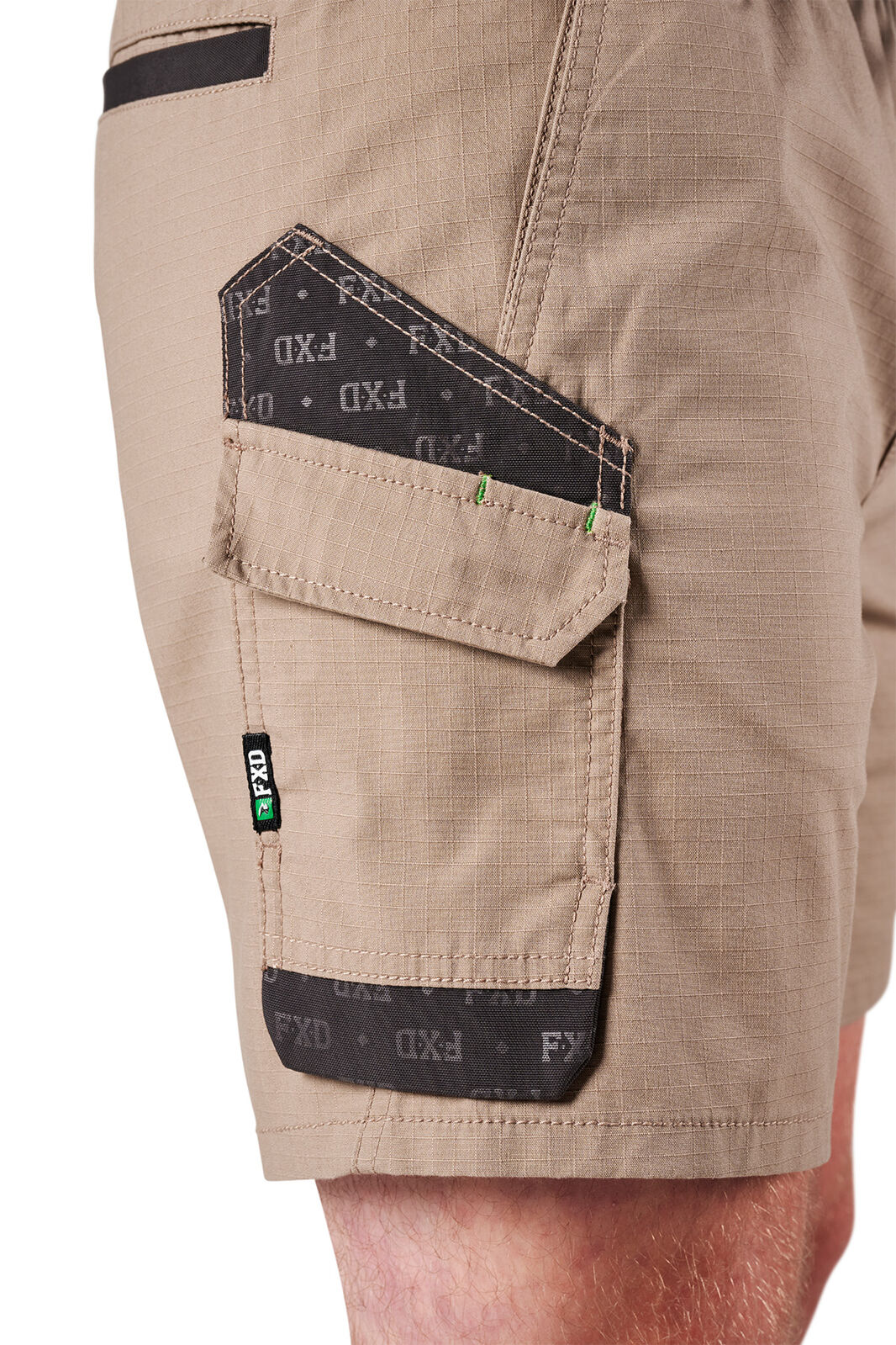 FXD Mens WS-7 Work Shorts (FX02306022) Khaki - Image 9