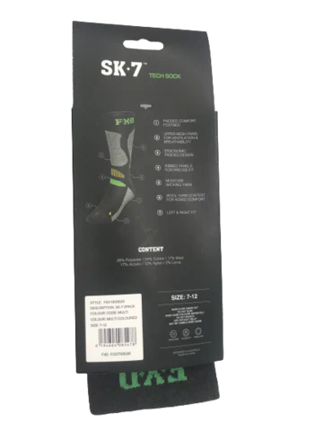 FXD SK-7 Socks 2 Pack (FX01909020) Multi 7-11 - Image 3