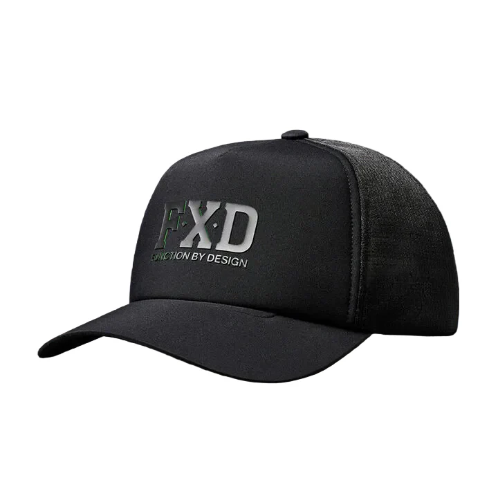 FXD Tech Trucker Cap (CP-13) Black Big Logo OSFM