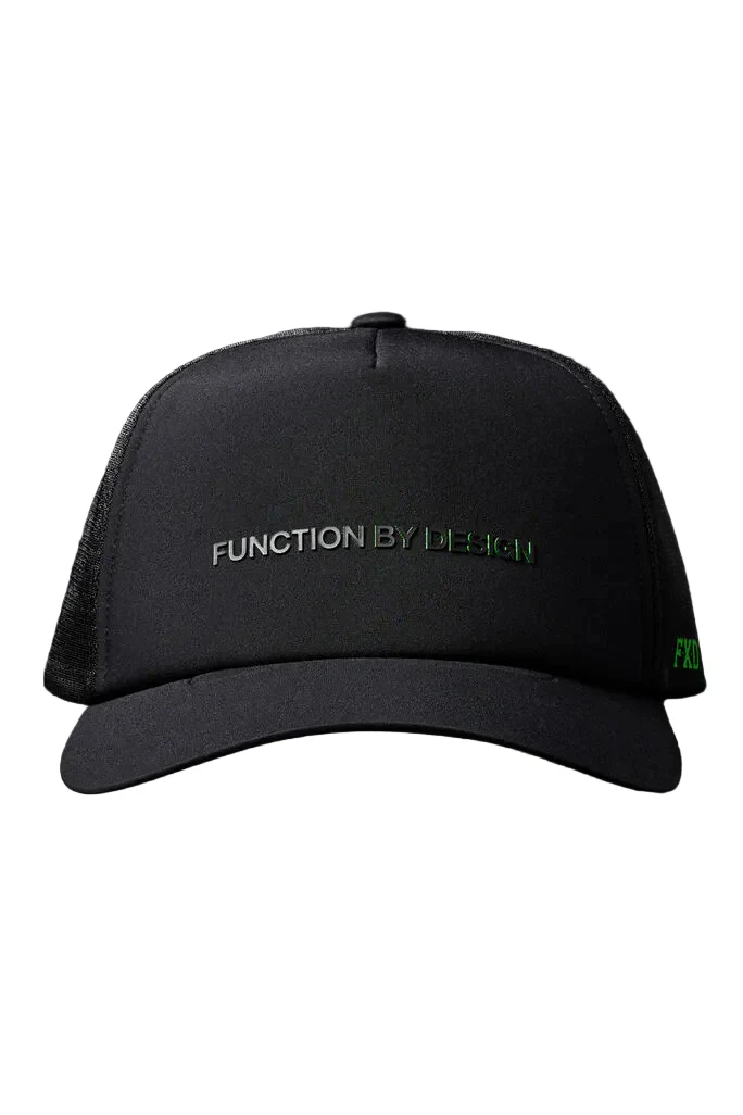 FXD Tech Trucker Cap (CP-13) Black Small Logo OSFM - Image 3