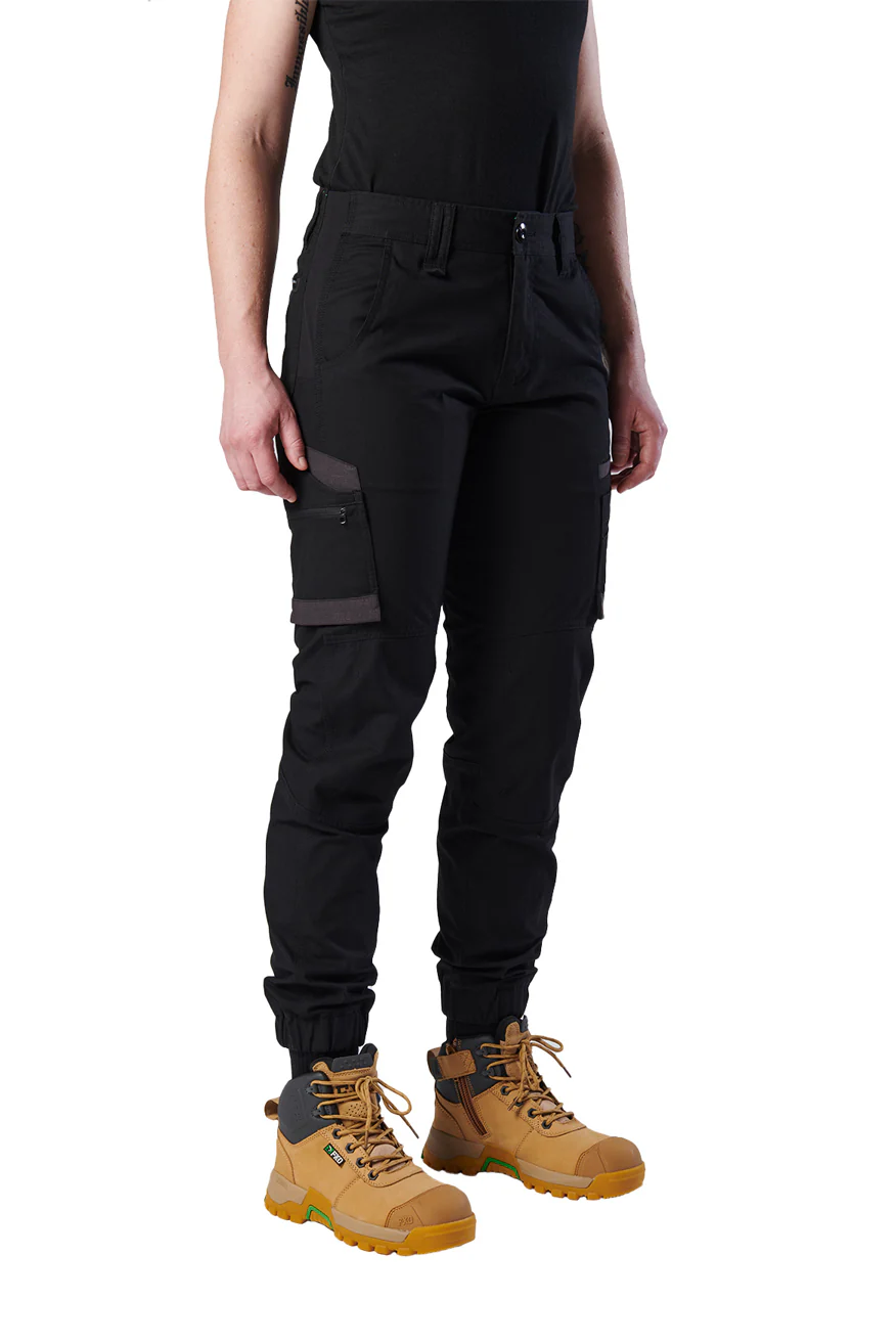FXD Womens Cuffed Work Pants (WP-8W) Black - Image 2