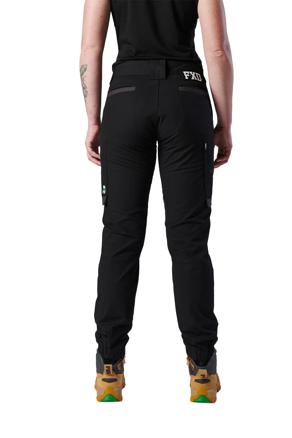 FXD Womens Cuffed Work Pants (WP-8W) Black - Image 4