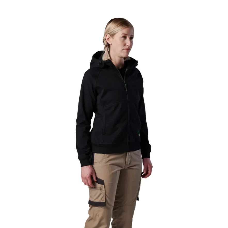 FXD Womens WF-3W 3 Layer Bonded Membrane Fleece Hoodie (FX12404101) Black - Image 3