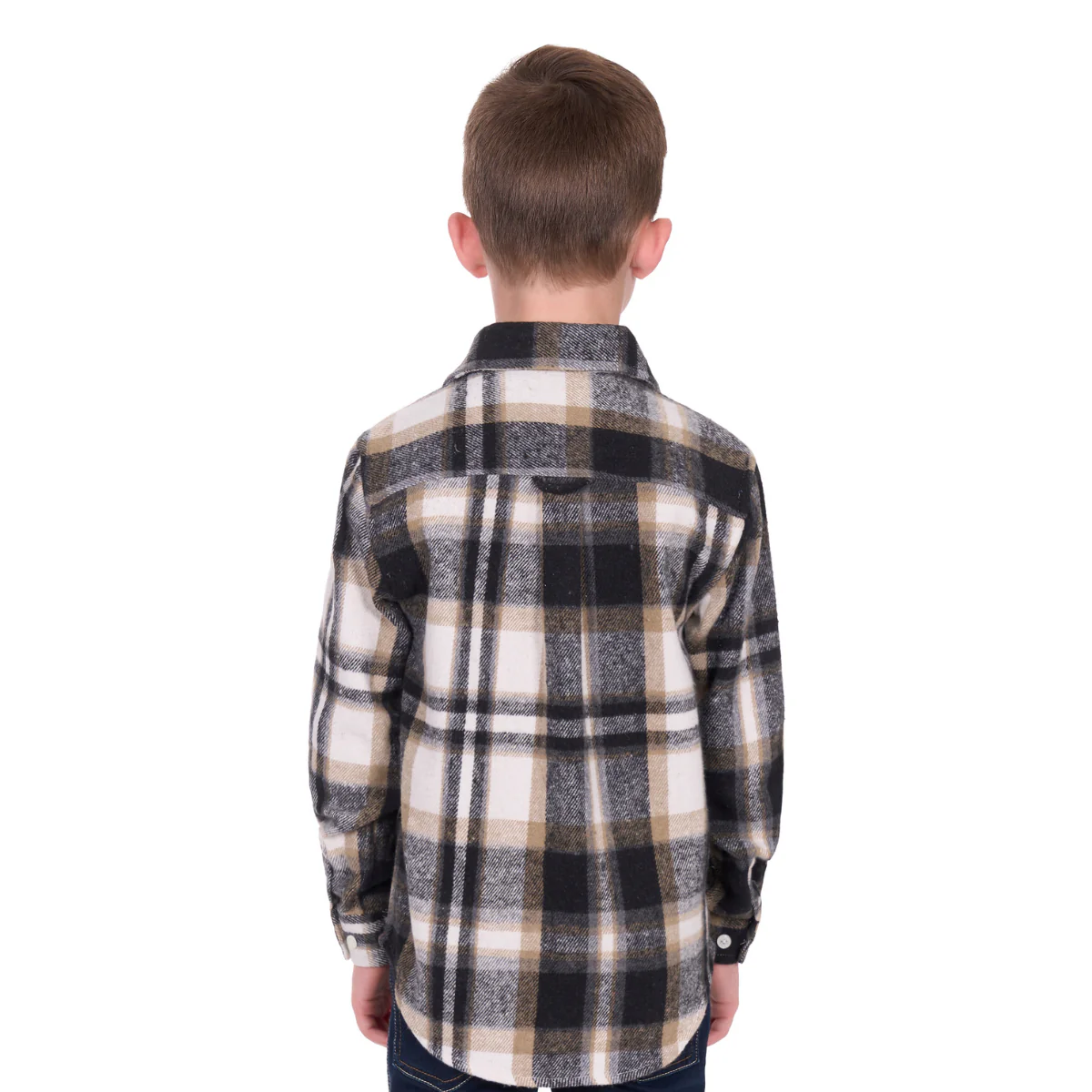 Hard Slog Childrens King L/S Thermal Shirt (H6W7115207) Black/Tan - Image 3