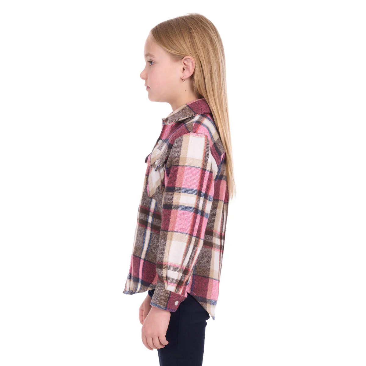 Hard Slog Childrens Ori Thermal L/S Shirt (H6W7115194) Pink/Tan - Image 2