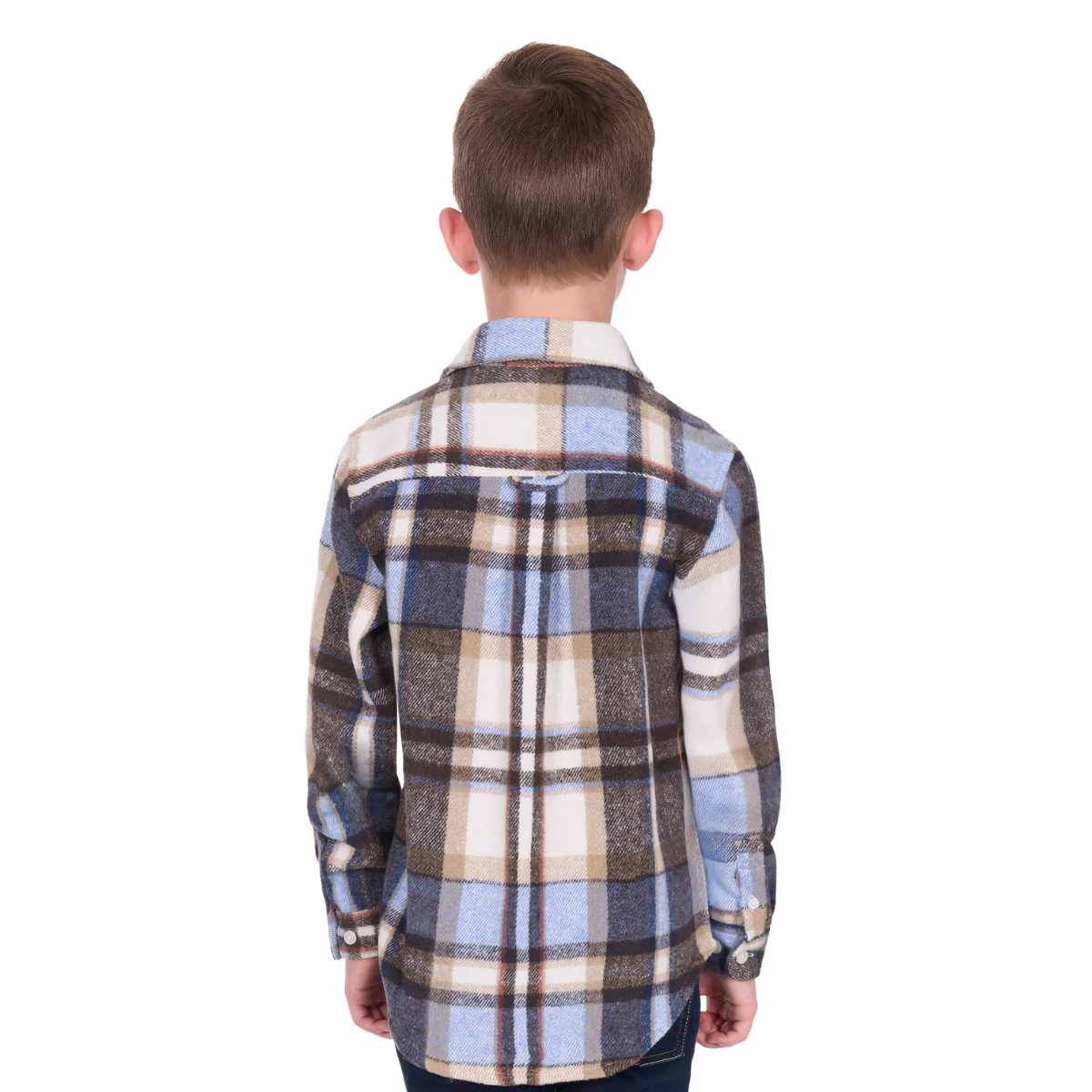 Hard Slog Childrens Victor L/S Thermal Shirt (H6W7115283) Tan/Light Blue - Image 3