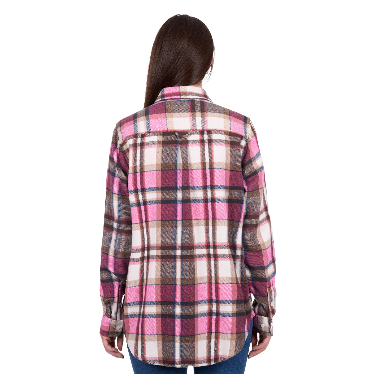 Hard Slog Womens Ori L/S Thermal Shirt (H6W2150194) Pink/Tan - Image 3