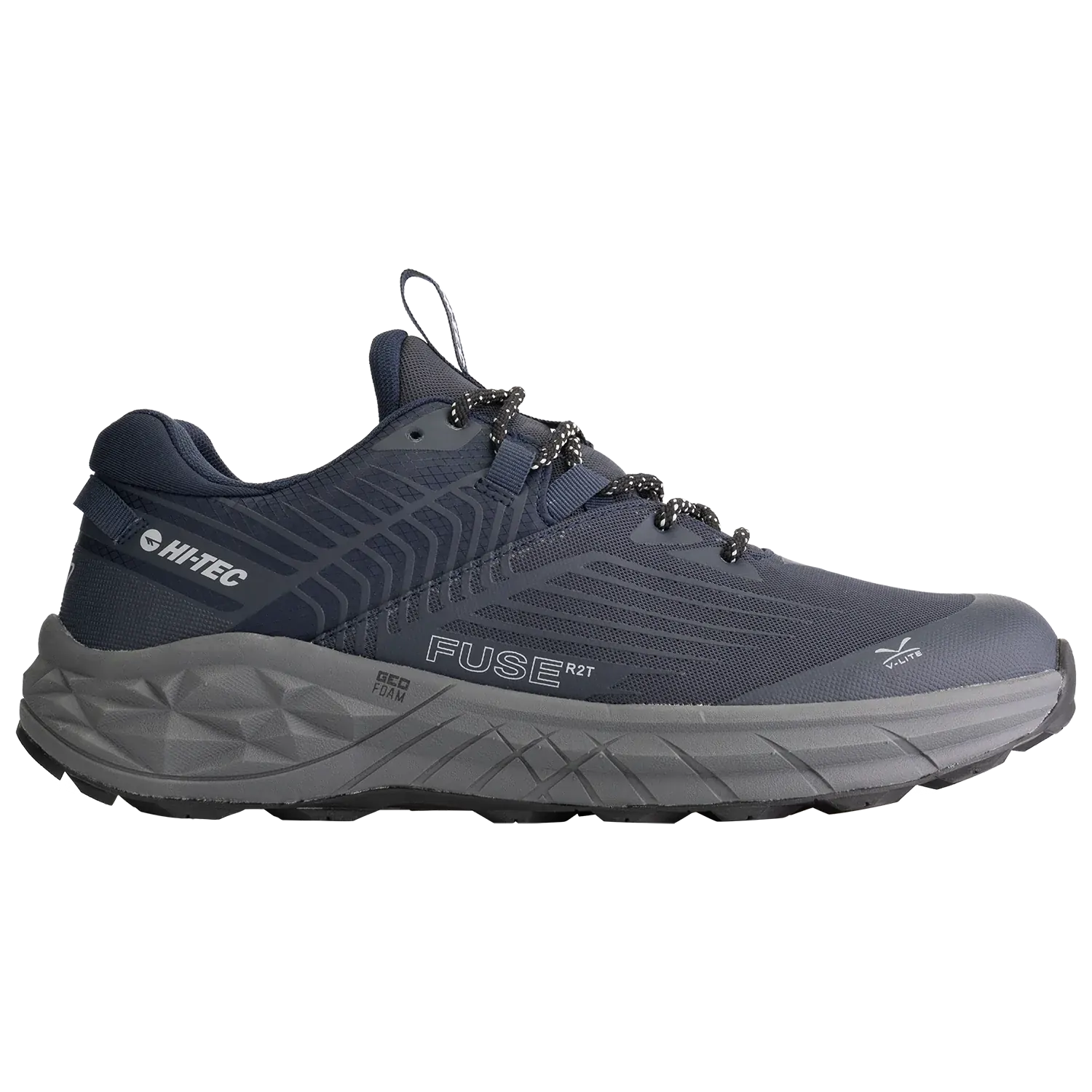 Hi-Tec Mens Geo Fuse Low WP Hiking Shoes (HOMGF3) Navy/Grey - Image 6