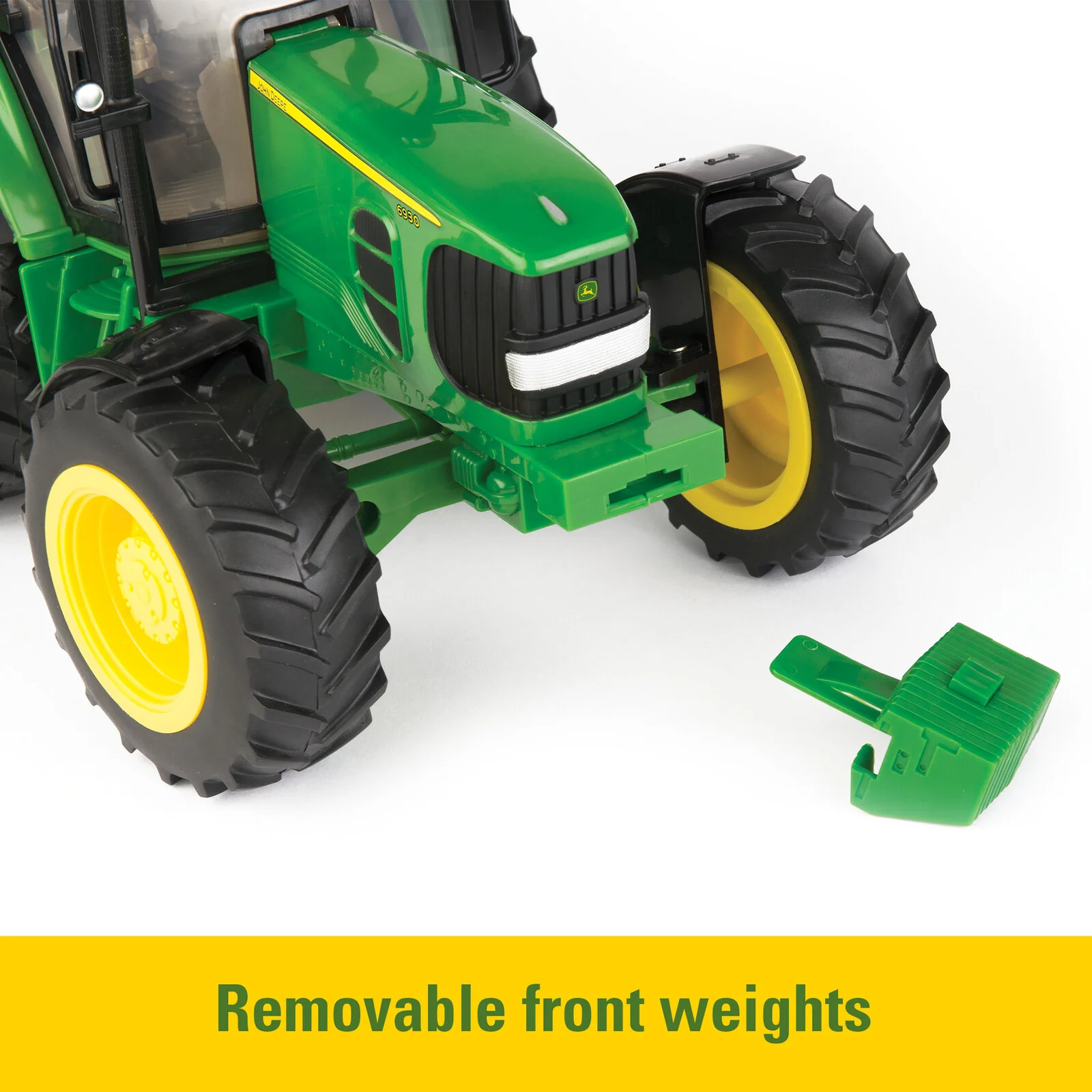 John Deere Childrens Big Farm JD Tractor with Wagon (46077) - Image 3