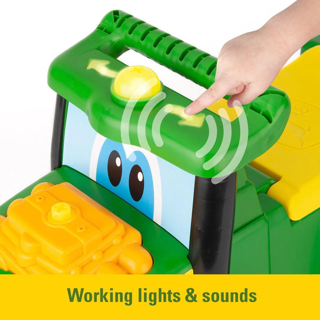 John Deere Childrens Johnny Tractor Foot to Floor Ride-On with Lights & Sounds (47280) - Image 6