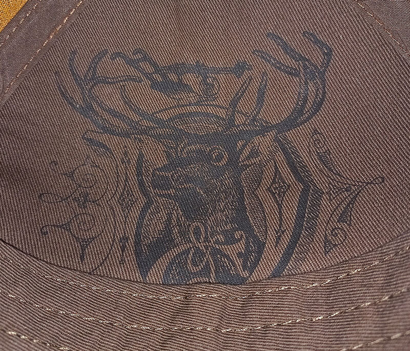 John Deere Unisex JD Faux Oilskin Cap (13080099BW00) Brown OSFM - Image 2