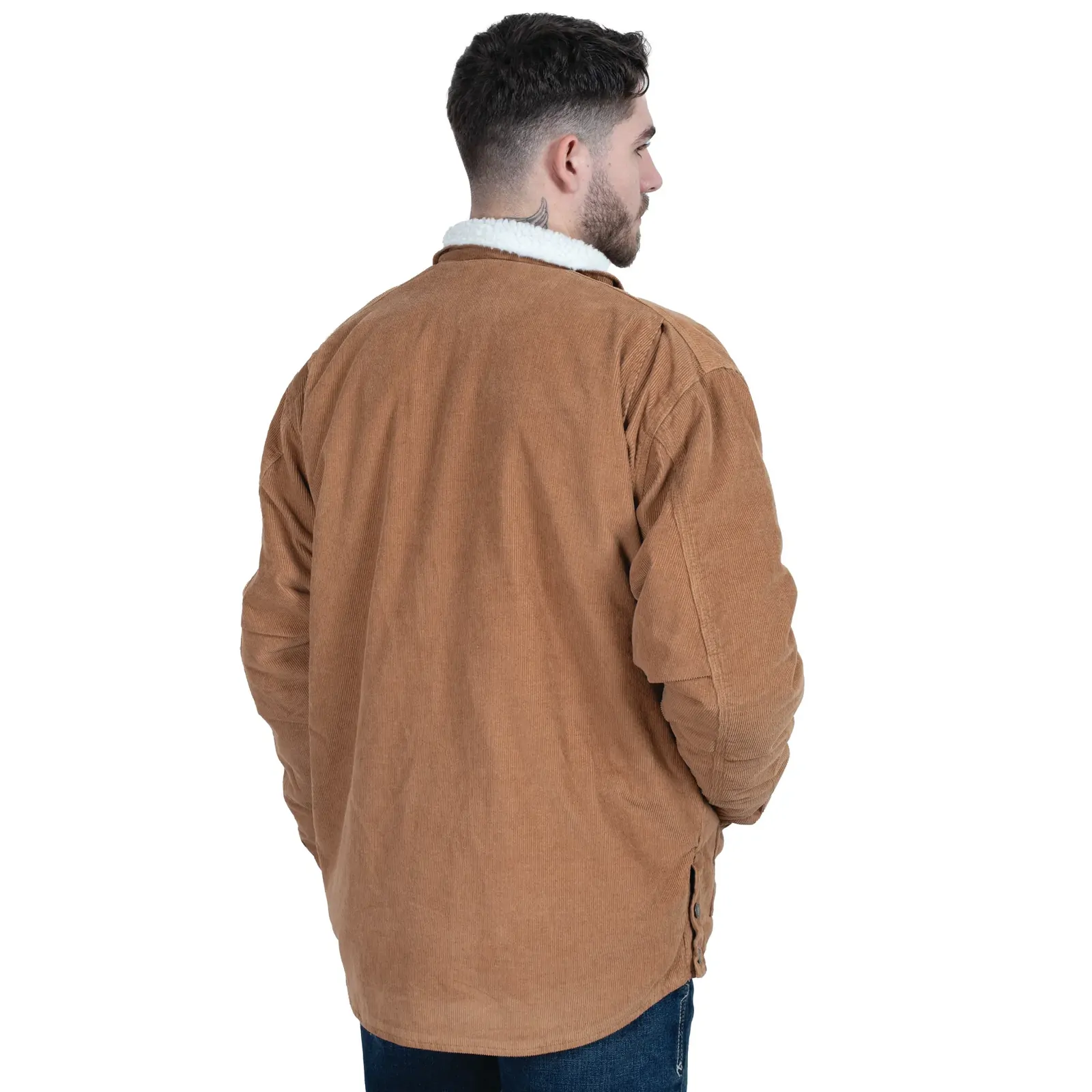 Just Country Unisex Diamantina Sherpa Corduroy Jacket (MWOJ2500) Caramel [SD] - Image 2