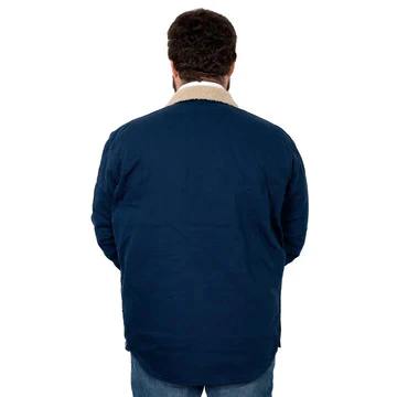 Just Country Unisex Diamantina Sherpa Jacket (MWOJ2302) Navy - Image 6
