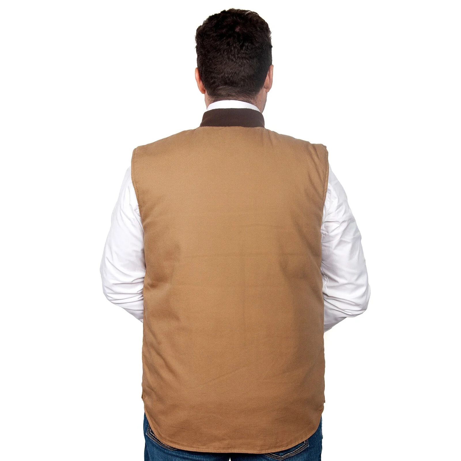 Just Country Unisex Diamantina Vest (MWOV1916) Khaki - Image 4