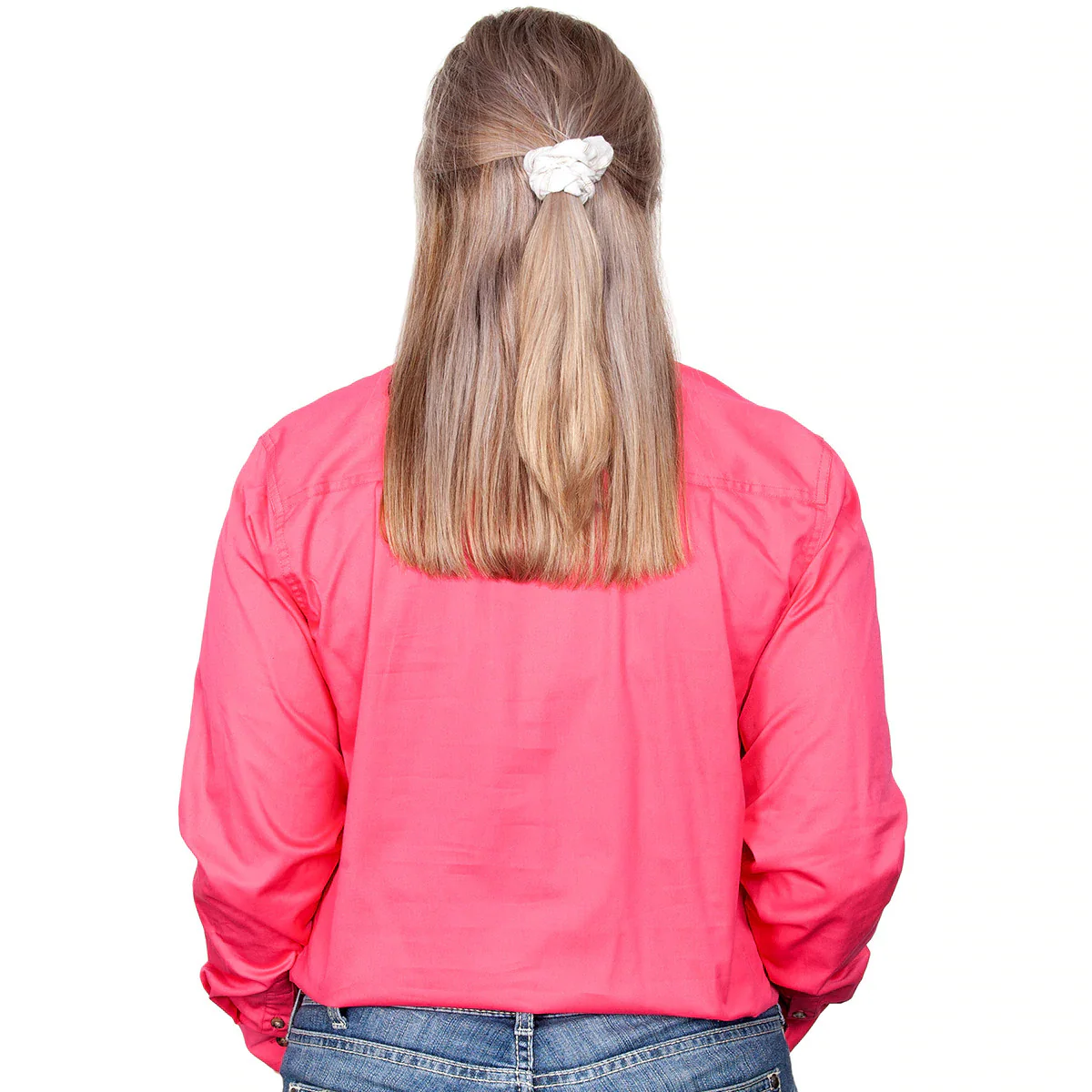 Just Country Womens Brooke Work Shirt (50502) Hot Pink - Image 2