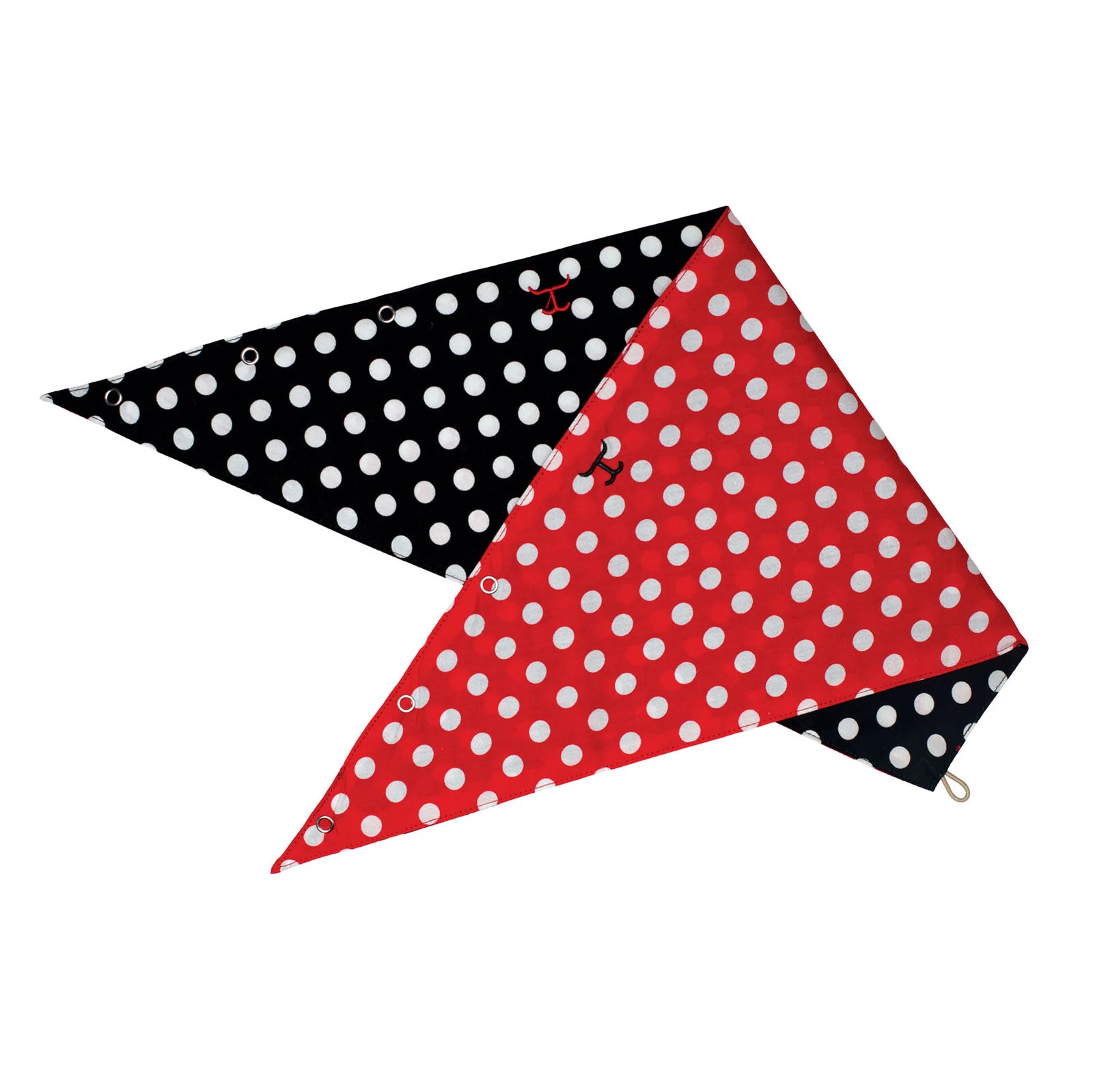 Just Country Womens Carlee Double Sided Scarf (SCF2558) Black Polka Dot/Red Polka Dot - Image 3
