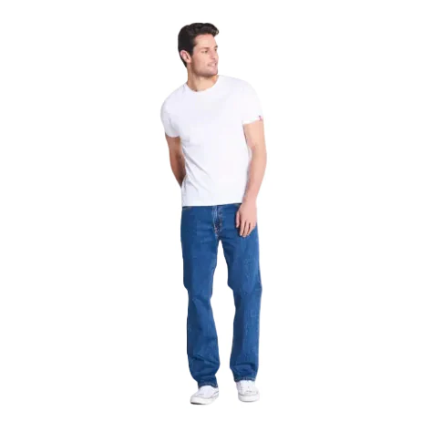 Levi's Mens 516 Slim Fit Straight Jeans (50516-0025) Dark Stonewash Stretch - Image 3