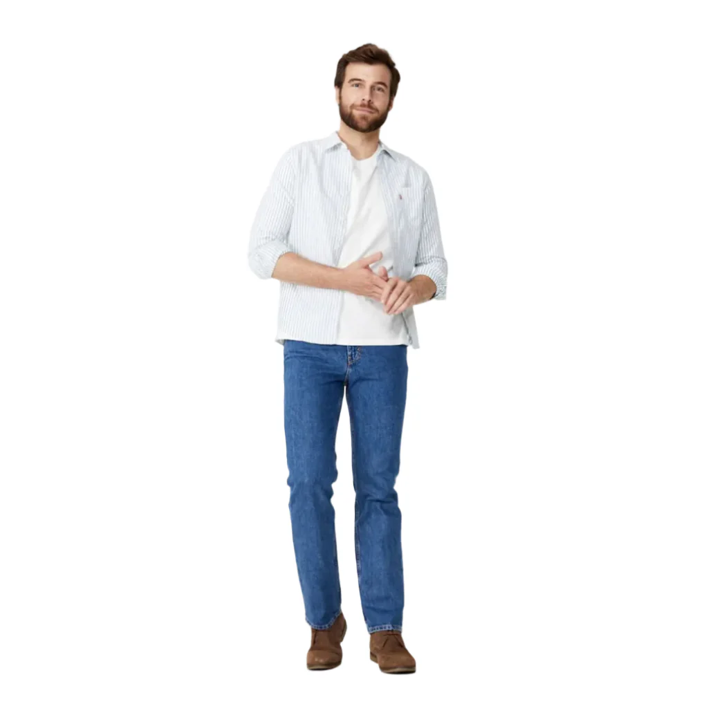 Levi's Mens 516 Straight Fit Jeans (50516-0012) Stonewash - Image 3