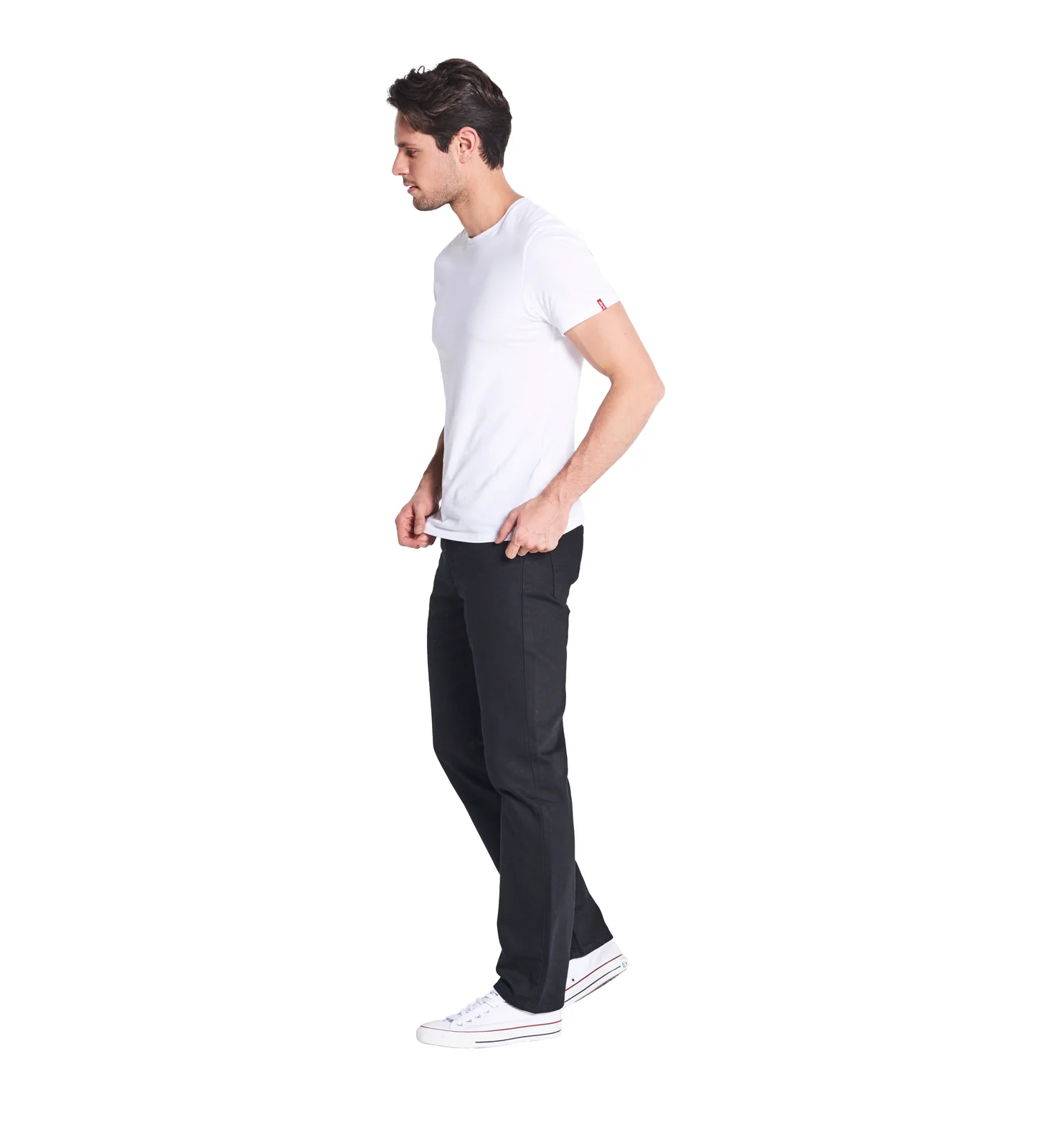 Levi's Mens 516 Straight Fit Jeans (50516-0019) Black Rinse - Image 4