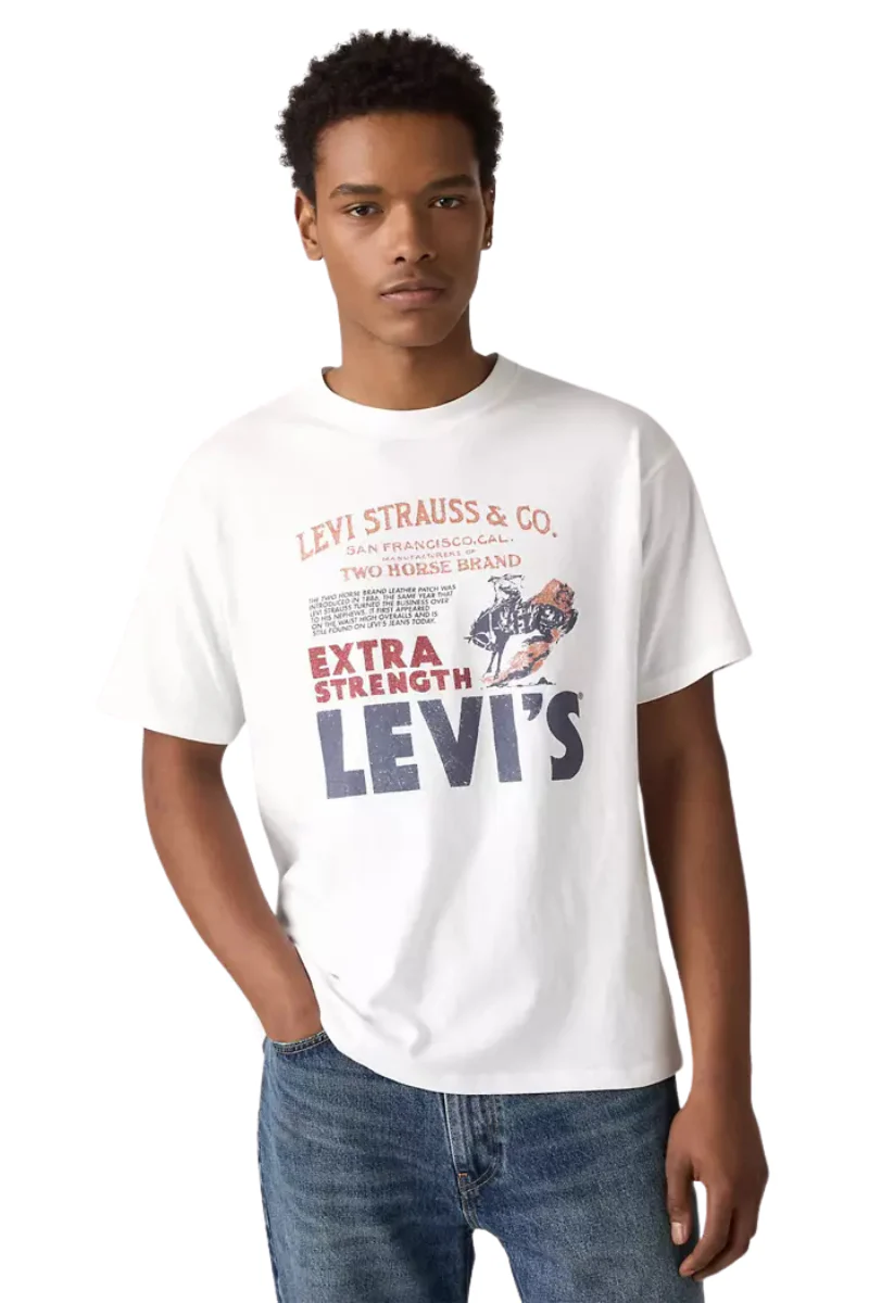 Levi's Mens Vintage Fit S/S Graphic Tee (87373-0225) Archival Poster White