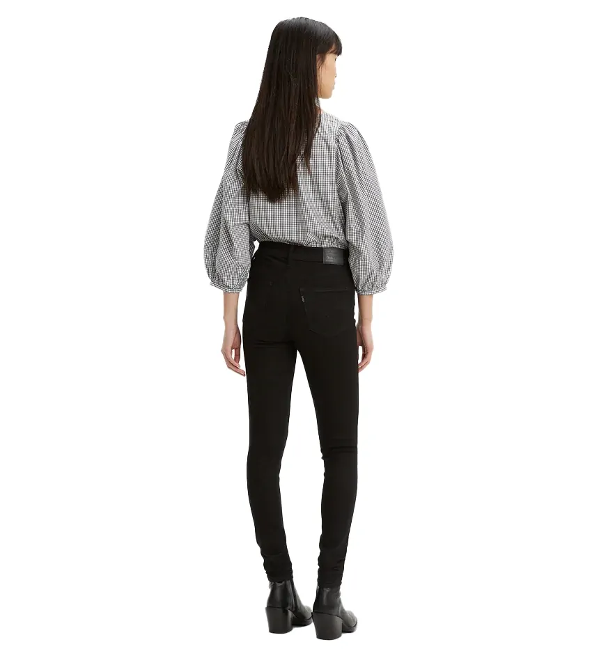 Levi's Womens 720 High Rise Super Skinny Jeans (52797-0022) Black Squared - Image 2