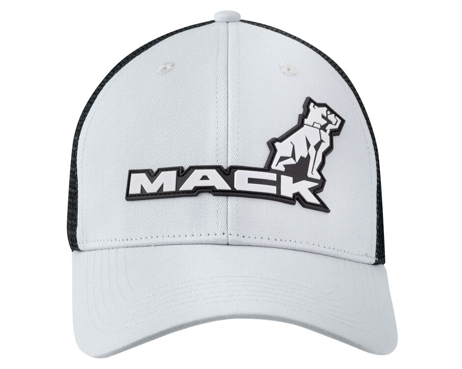 Mack 2Tone Curved Trucker Cap (MKBAM2401SG0000) Silver/Grey OSFM - Image 3