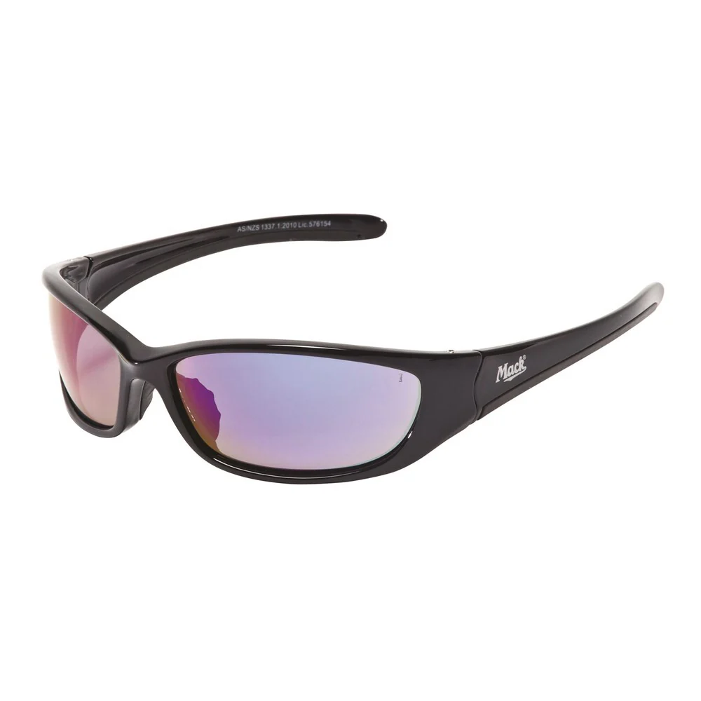 Mack Convoy Blue Mirror Safety Glasses (MKCONVOYRBL) Blue OSFA