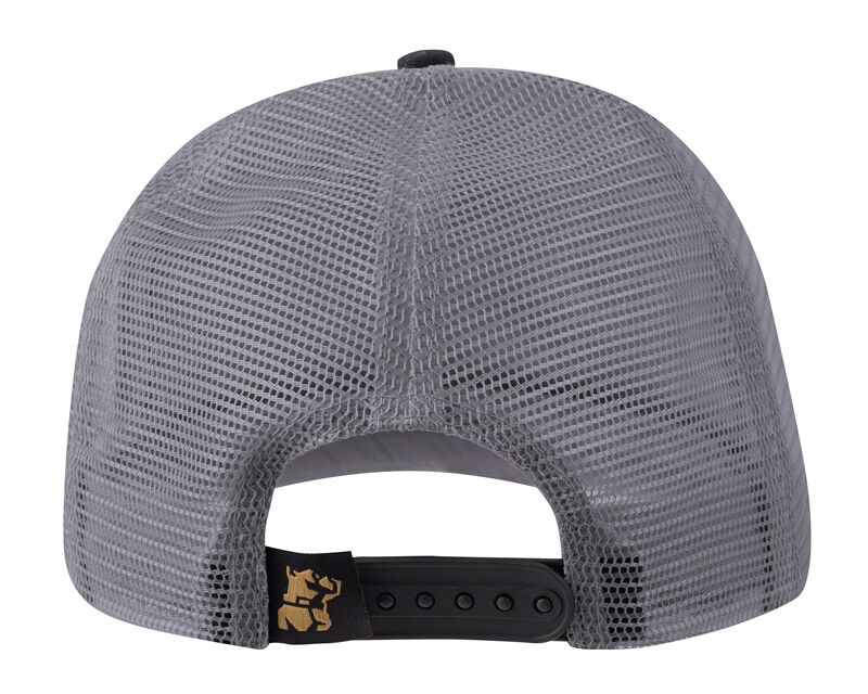 Mack Firm Flat Brim Foam Tri Colour Trucker (MKFBF2402T30000) Tan/Steel/Black OSFM - Image 3