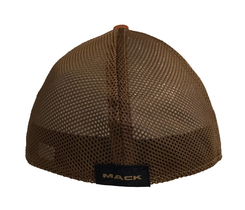 Mack Fitted Curved 6 Panel Trucker Cap (MKFLX2401TA) Tan One Size - Image 3